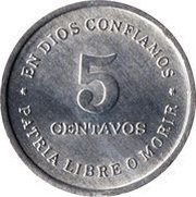 5 Centavos reverse image
