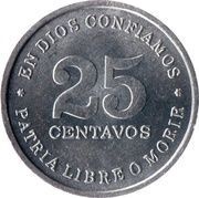 25 Centavos reverse image