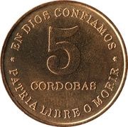 5 Córdobas reverse image