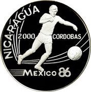 2000 Córdobas Mexico '86 reverse image