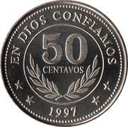 50 Centavos, Nicaragua, 1997 reverse image