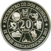 10 Córdobas Ibero-American Series, Nicaragua, 2012 reverse image