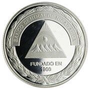 50 Córdobas 50th Anniversary BCN - Silver obverse image