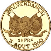 10 Francs Independence obverse image
