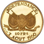 10 Francs Independence; essai obverse image