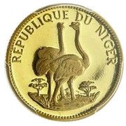 10 Francs Ostrich reverse image