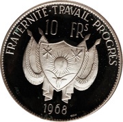 10 Francs Lion; silver essai obverse image