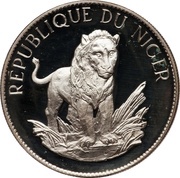10 Francs Lion; silver essai reverse image