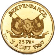 25 Francs Independence; essai obverse image