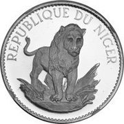 50 Francs Lion; silver essai reverse image