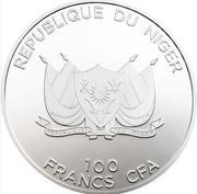 100 Francs Qibla compass; silver plated obverse image