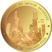 100 Francs Chichen Itza, Niger, 2014 reverse image