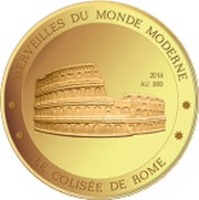 100 Francs Colosseum, Niger, 2014 reverse image