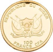 100 Francs Egyptian pyramids obverse image
