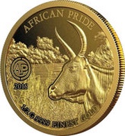 100 Francs Zebu, Niger, 2016 reverse image