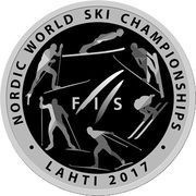 1 Rouble The world ski championship reverse image