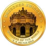 100 Francs Dresden Zwinger, Niger, 2018 reverse image