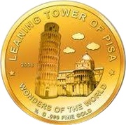 100 Francs CFA Leaning Tower of Pisa, Niger, 2018 reverse image