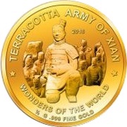 100 Francs Terracotta Army of Xian, Niger, 2018 reverse image