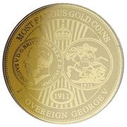 100 Francs Sovereign George V, Niger, 2021 reverse image