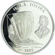 1000 Francs HMS Joliba reverse image