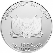 1000 Francs Qibla compass; silver obverse image