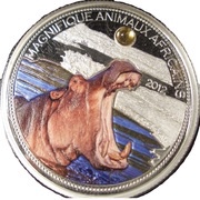 1000 Francs Hippopotamus reverse image