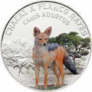 1000 Francs Side-striped jackal reverse image