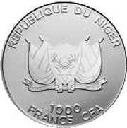 1000 Francs Fennec obverse image