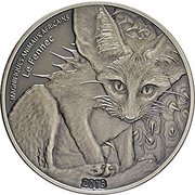 1000 Francs Fennec reverse image