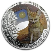1000 Francs Fennec reverse image
