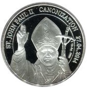 1000 Francs Pope John Paul II reverse image