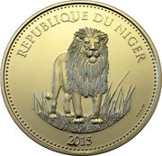 1000 Francs Lion reverse image