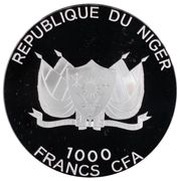 1000 Francs Tasmiyah; round obverse image