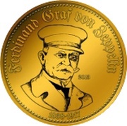 1500 Francs Ferdinand Graf von Zeppelin, Niger, 2013 reverse image