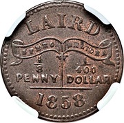 ⅛ Penny Mac Gregor Laird obverse image