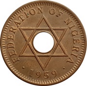 ½ Penny - Elizabeth II reverse image