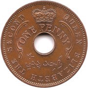 1 Penny - Elizabeth II obverse image