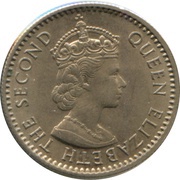 6 Pence - Elizabeth II 1st portrait obverse image