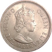 1 Shilling - Elizabeth II 1st portrait obverse image