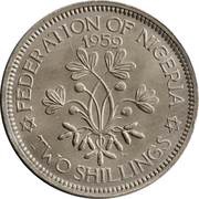 2 Shillings - Elizabeth II 1st portrait reverse image