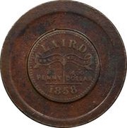 ⅛ Penny Mac Gregor Laird; Trial obverse image
