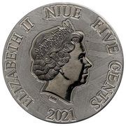5 Cents - Elizabeth II Archaeopteryx obverse image