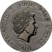 5 Cents - Elizabeth II Encrinus Liliiformis obverse image