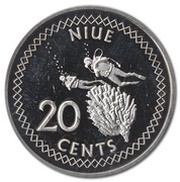 20 Cents - Elizabeth II 3rd portrait reverse image