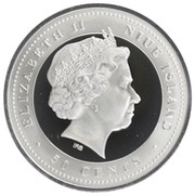 50 Cents - Elizabeth II Equestrian obverse image