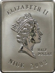 ½ Dollar - Elizabeth II John Paul II obverse image