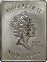 ½ Dollar - Elizabeth II John Paul II obverse image