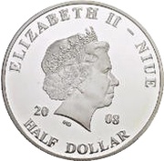 ½ Dollar - Elizabeth II Pope John Paul II in Tunisia obverse image