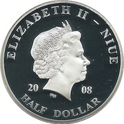 ½ Dollar - Elizabeth II Pope John Paul II in Slovenia obverse image